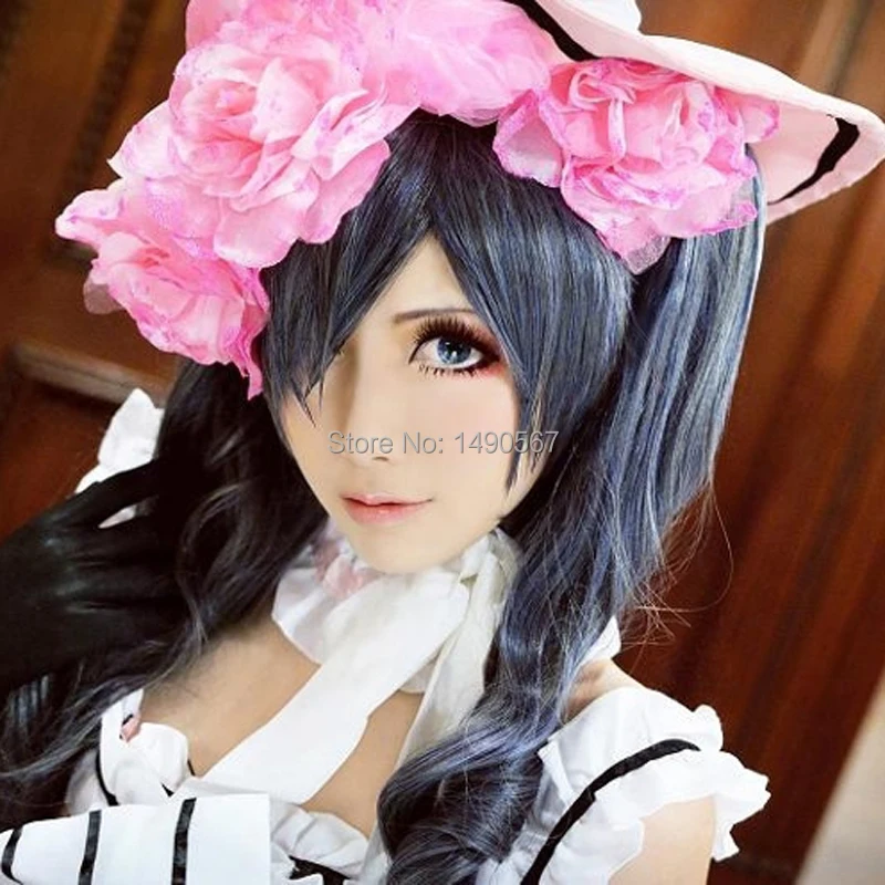 4570book Ciel Phantomhive Girl Wig Clipart In Pack 4491