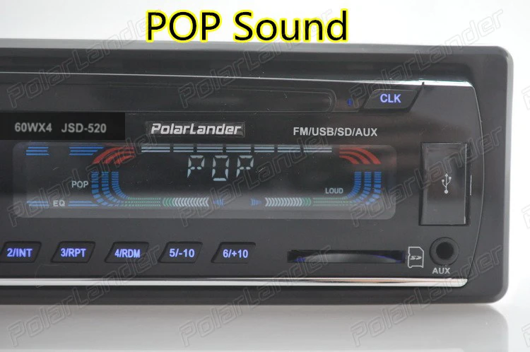 Polarlander 12 в 1 Дин Радио FM USB SD AUX в автомобиль аудио стерео mp3 плеер bluetooth handfree в тире пульт дистанционного управления