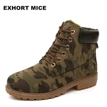 2017 Fashion casual warm women martin boot shoes ladies round toe lace- up winter snow boots