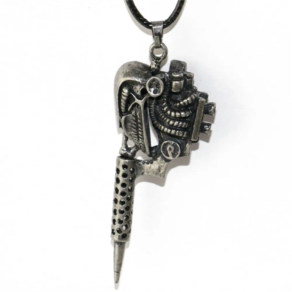 Black Mini Tattoo Machine Pendant Fashion Jewelry Pendant Cool Tattoo