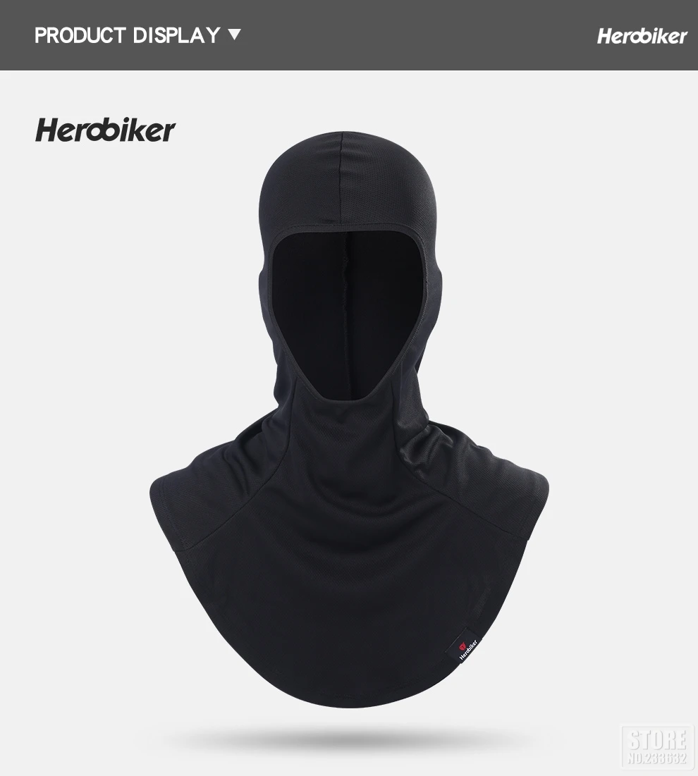 HEROBIKER мотоциклетная маска для лица Балаклава мотоциклетный шарф для шеи летняя дышащая мотоциклетная маска с капюшоном велосипедная Лыжная маска