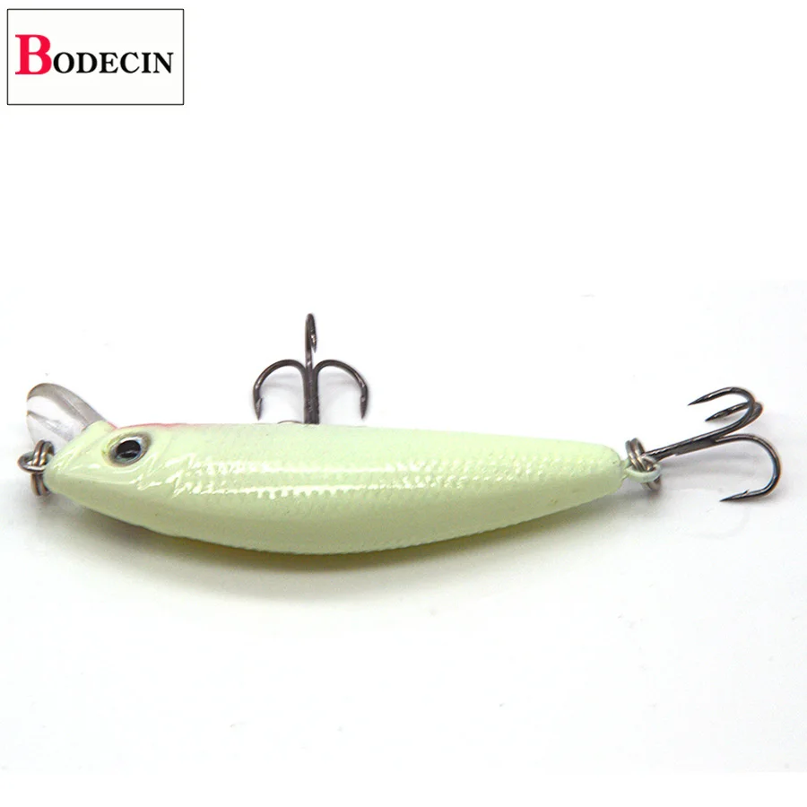 2PC Artificial Sea Fishing Lure Minnow 3D Luminous Bait For Fish Night Saltwater Tackle Lighted Plastic For Fishing Lures China (4)