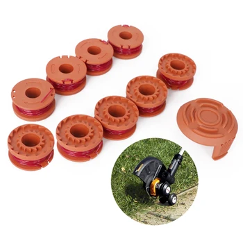 

9 Spools Replacement Trimmer Spool Line for String Trimmer Weed Eater Weed Line String Trimmer Spool Replace Tool