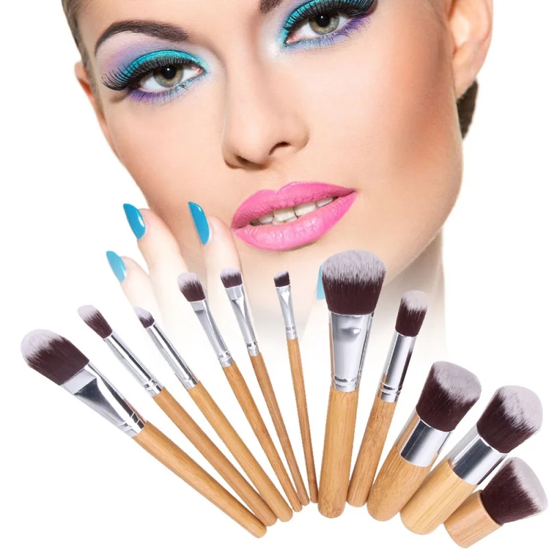 

11pcs/set Make up Brushes Multifunctional Maquiagem Powder Eyeshadow Blending Contour Blush Brush Set Maquiagem Tools