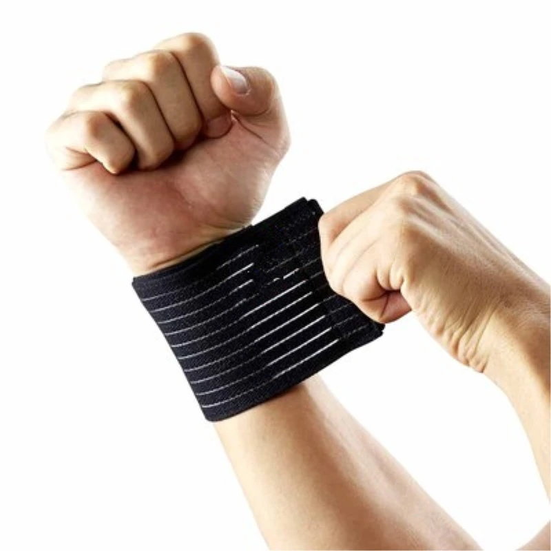 1PCS Elastic Sport Bandage Wristband Hand Gym Support Wrist Brace Wrap Fitness Exercise Powerlifting Tennis Cotton Weat Band
