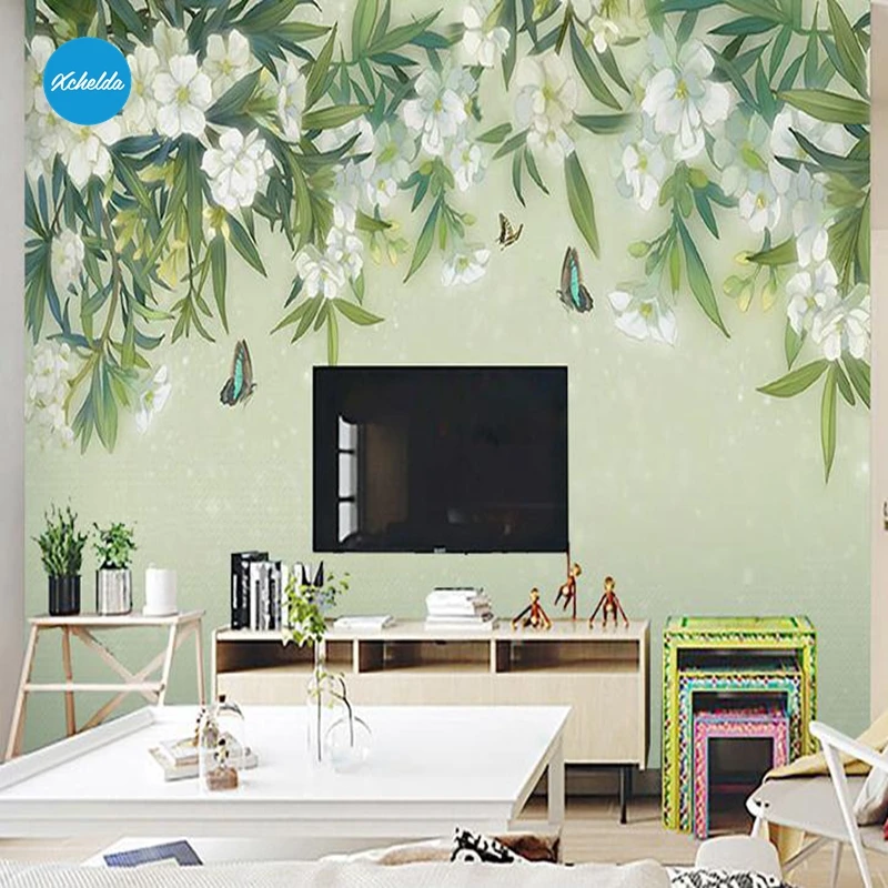 XCHELDA Custom 3D Wallpaper Design Tea Tree Photo Kitchen Bedroom Living Room Wall Murals Papel De Parede Para Quarto
