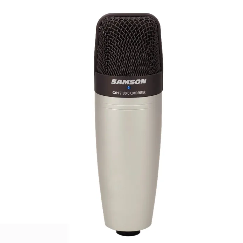 SAMSON C01 and Pop filter Condenser Microphone for recording vocals, acoustic instruments and for use as and overhead drum mic
