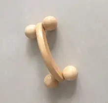 10PCS Wooden Handheld Massager Big Four Wheels Roller Body Leg Fitness Wood Massager Relaxation Beauty Health Care Tool J21