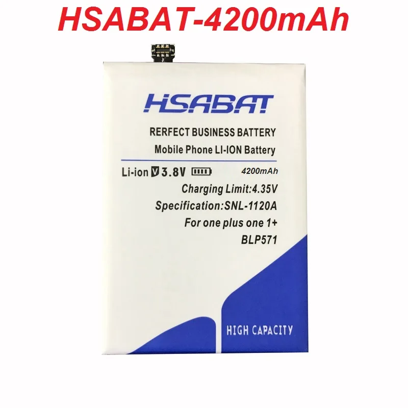 imágenes para HSABAT BLP571 4200 mAh Batería para Oneplus un Teléfono Inteligente uno más uno de 1 + de La Batería imágenes para HSABAT BLP571 4200 mAh Batería para Oneplus un Teléfono Inteligente uno más uno de 1 + de La Batería