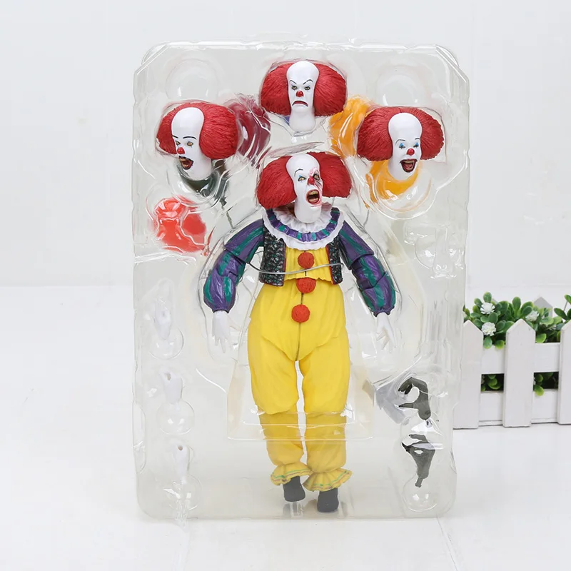Фигурка клоуна Стивена Кинга пеннивайз Джокера 16 25 см NECA IT 1990 фигура хищника