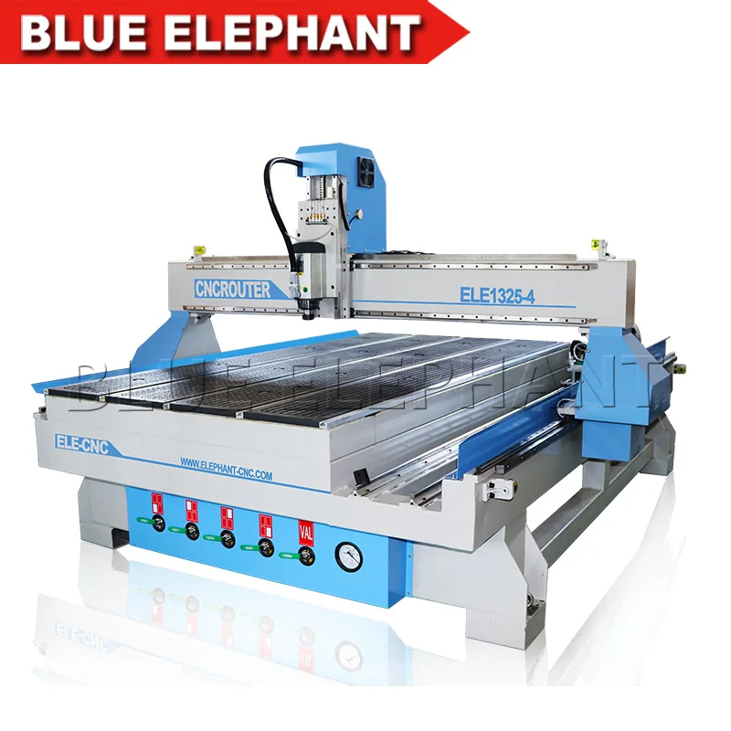 

1325 CNC Router With Rotary, 1325 CNC Engraver 4 Axis Router Machine, Wood Cutting Machine Italy Spindle