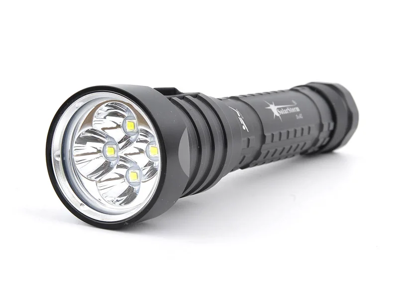 

New SolarStorm DX4S 6000LM 4*XM-L2 LED 18650 100M Waterproof Diving Flashlight Light Lamp For Outdoor Diving