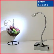 1 Вт/3 Вт подзарядка гибкий трубный шкаф li батарея 25-30 часов зажим и поворотный стол, витринное стекло светодиодный зажим прожектор