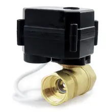 Новая одежда для маленькой девочки 2 Way 3/4 дюймов DN20 12 V/24VDC латунь нормально закрытый/положение отзывы моторизованный электрический шаровой кран