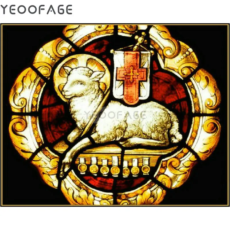 DIY diamond embroidery pattern 5D cross stitch painting rhinestone Crafts decorative sheep full | Дом и сад