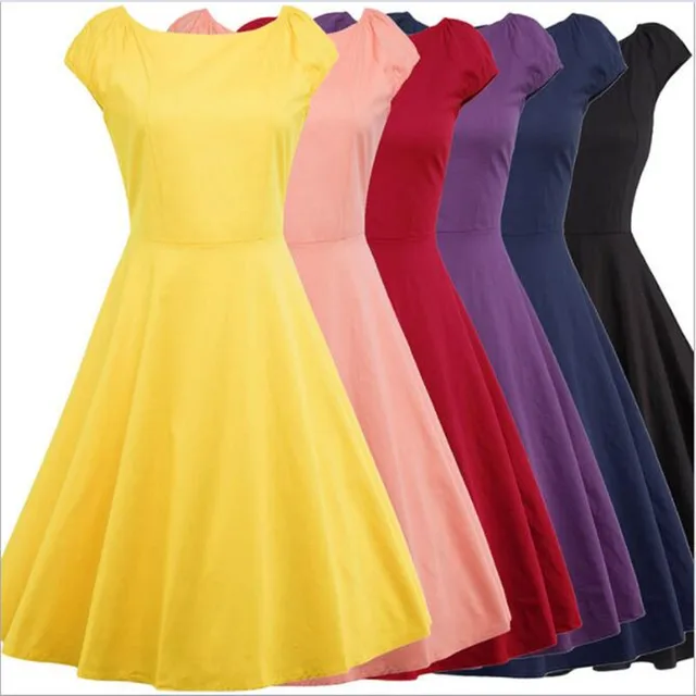 yellow vintage dresses