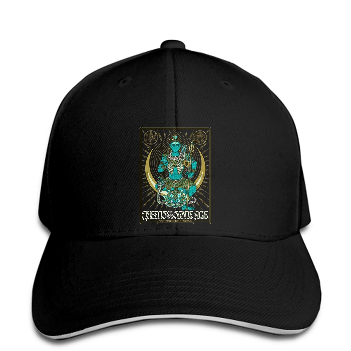 

Baseball cap QUEEN OF THE STONE AGE QOTSA X ST. PETERSBURG FL Print hat black