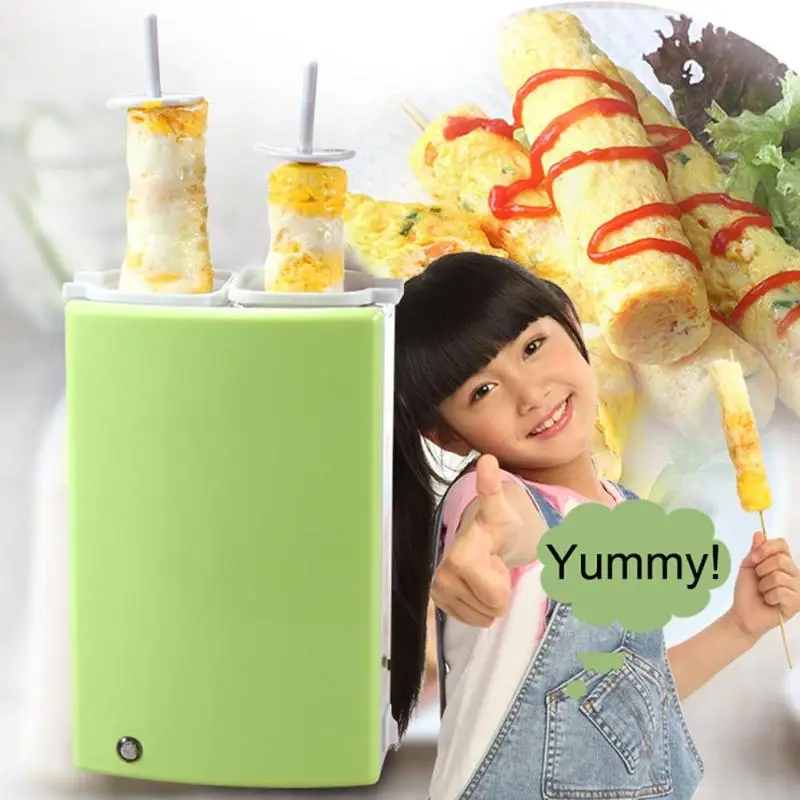 

Egg Boiler Automatic Dual Egg Roll Maker Electric Omelette Kitchen Breakfast Cooker Cooking Egg Machine Cake Sausage Roll Tool