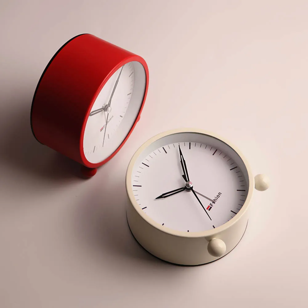 Modern Minimalist Metal Mute Alarm Clock Creative Night Light Alarm Clock Bed Snooze Bell Home Decoration Desk Clock Modern Minimalist Metal Mute Alarm Clock Creative Night Light Alarm Clock Bed Snooze Bell Home Decoration Desk Clock