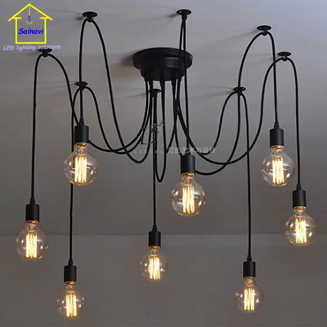 Hot Edison Bulb Lighting E27 Lamp Holder Pendant Hot Edison Bulb Lighting E27 Lamp Holder Pendant Light American Country Style Lights Fixtures