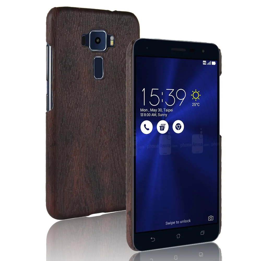 

For Asus ZenFone 3 ZE552KL Case Luxury Wood pattern PU leather Case For ASUS Z012D ZE 552KL 552 kL fashion Phone Case Back Cover