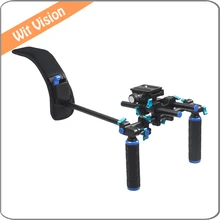 Portable DSLR Rig Film Maker System Dual-hand Handgrip Shoulder Mount for Canon Sony Nikon SLR Video Camera DV Camcorder