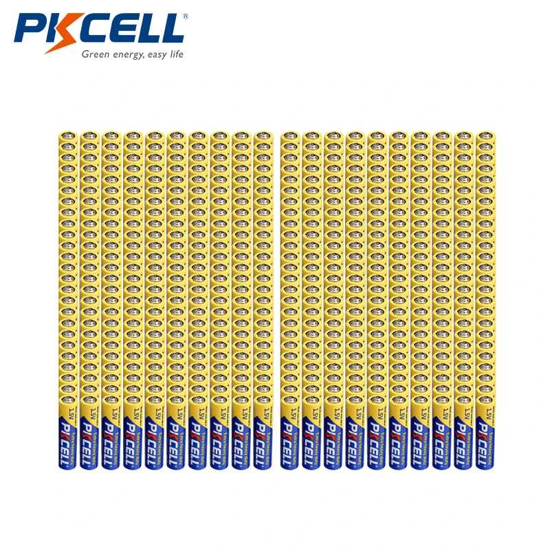 

Wholesale 500pcs PKCELL r03p Extra Heavy Duty Battery R03P AAA R03 UM-4 1.5V Carbon-Zinc Single Use Battery 3A Dry Bateria