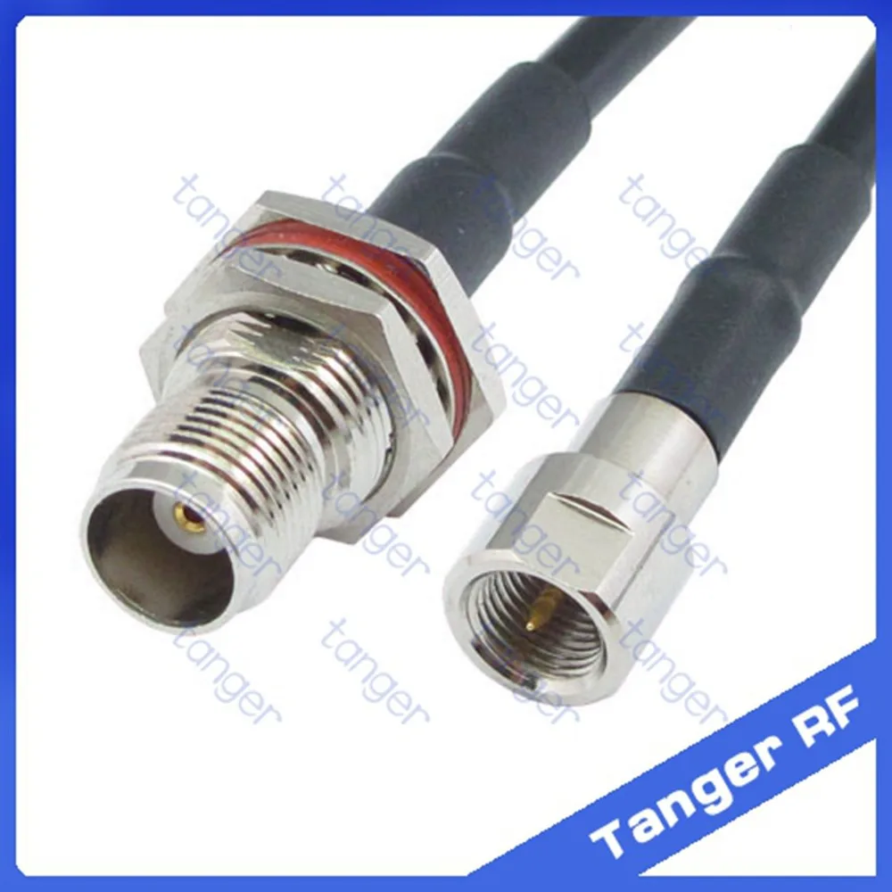 

Hot selling Tanger FME male plug to TNC female jack straight RF RG58 Pigtail Jumper Coaxial Cable 20inch 50cm High Quality