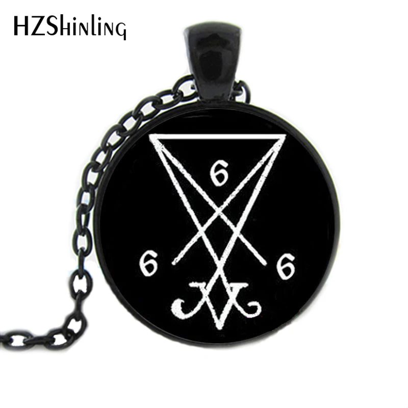 HZ1-0147, сигилия, сатанинская подвеска, ожерелье, церемониальный алтарь, сатана, 666, сатанство, Люцифер, люциферианство, демон, модное ювелирное изделие DY5
