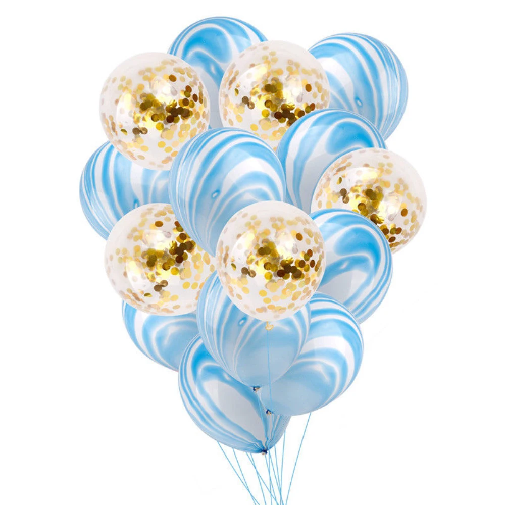 Blue mix and match 20 шт. золотые, белые, черные, розовые латексные воздушные шары для дня рождения, вечеринки, свадьбы, украшения, надувные воздушные шары, детские игрушки, детский шар для душа - Цвет: Blue mix and match