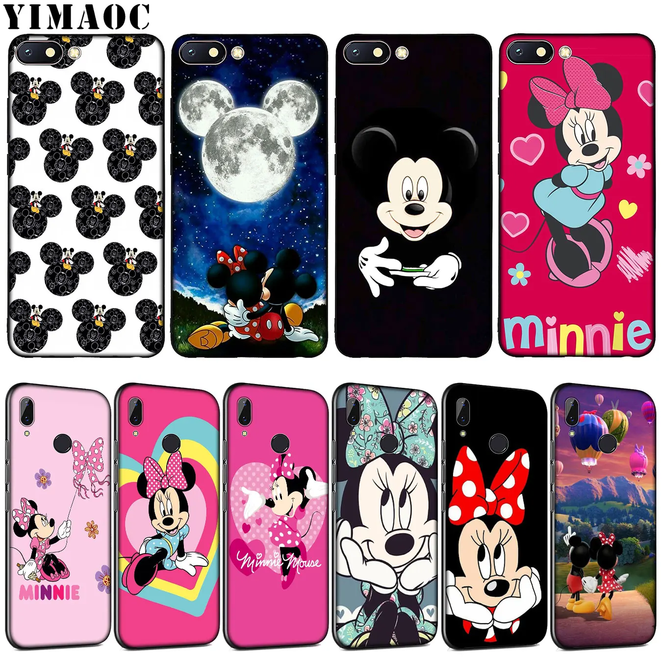 

YIMAOC mickey minnie cute mouse Soft Silicone Phone Case for Xiaomi Redmi K20 GO S2 6A 7A 4A 4X Note 8 7 5 6 Pro Plus Cover