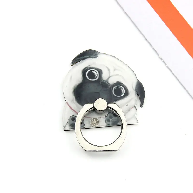 Universal Acrylic Finger Ring for Smartphone Lovely Dog Series Cartoon cute mobile phone holder Stand Ring Support For Samsung