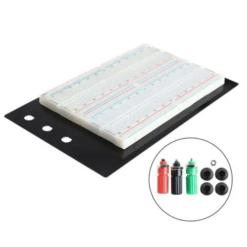 

Solderless Breadboard Protoboard 1660 Positions Large ZY-204 with Banana Jacks
