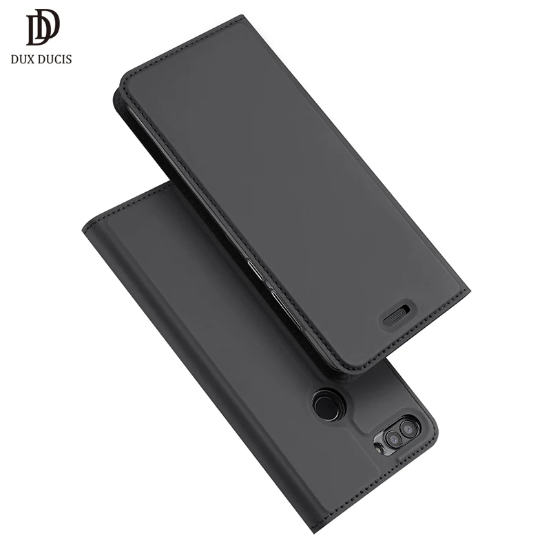 Huawei p smart чехол 5.65” DUX DUCIS Роскошный кожа книжка на / Enjoy 7S Бумажник чехлы хуавей р