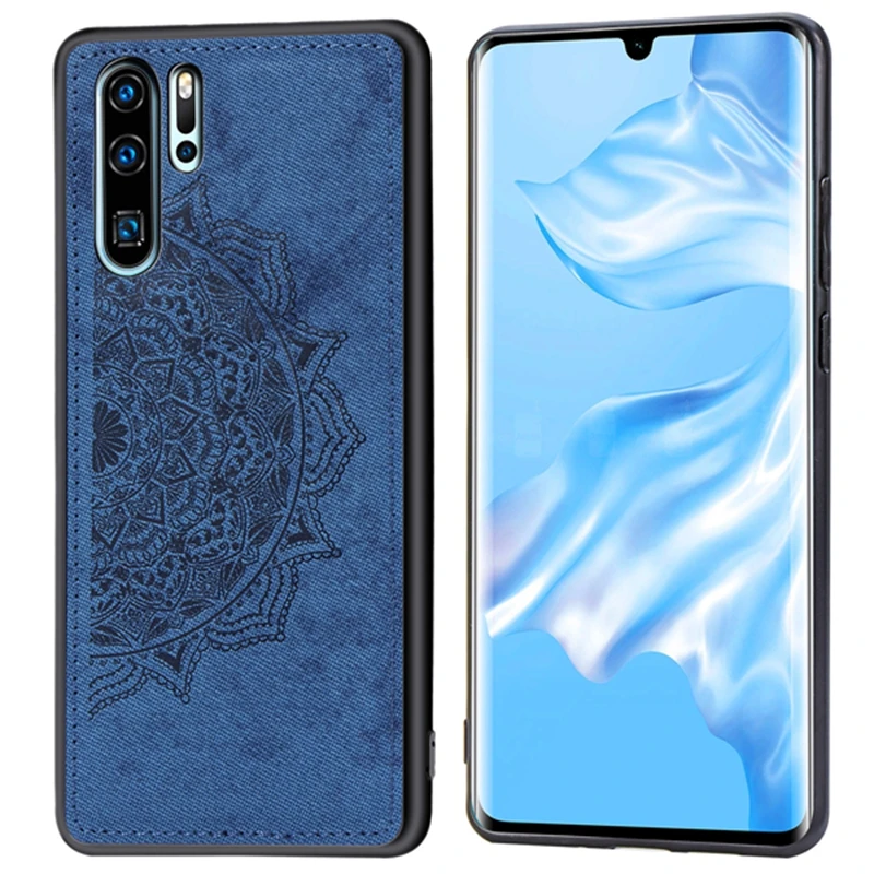Тканевый чехол с принтом мандалы для Huawe p30 lite pro honor 20 8a 10lite магнитный мягкий из тпу