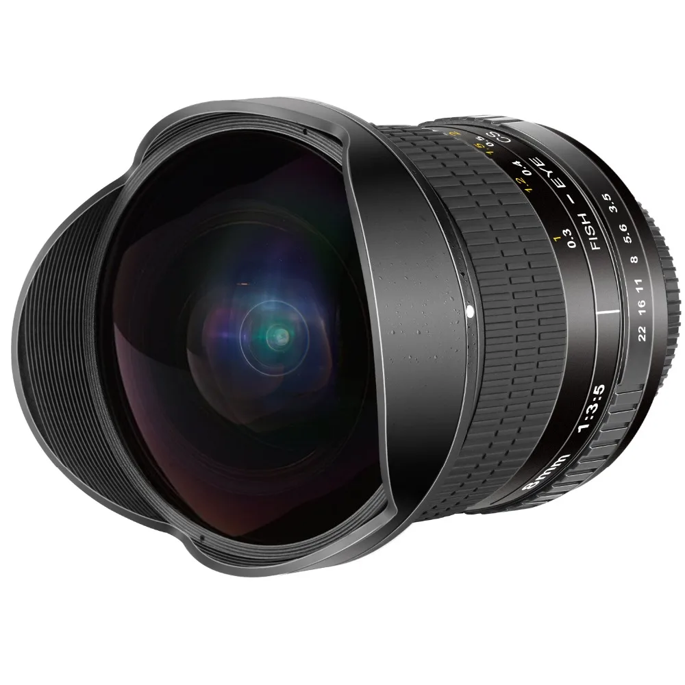 Асферический HD объектив рыбий глаз Neewer Pro 8 мм f/3,5 для Nikon D5, D4s, D4, D3x, Df, D850, D810, D750, D610, D500, D7500, D7200, D7100, D5600