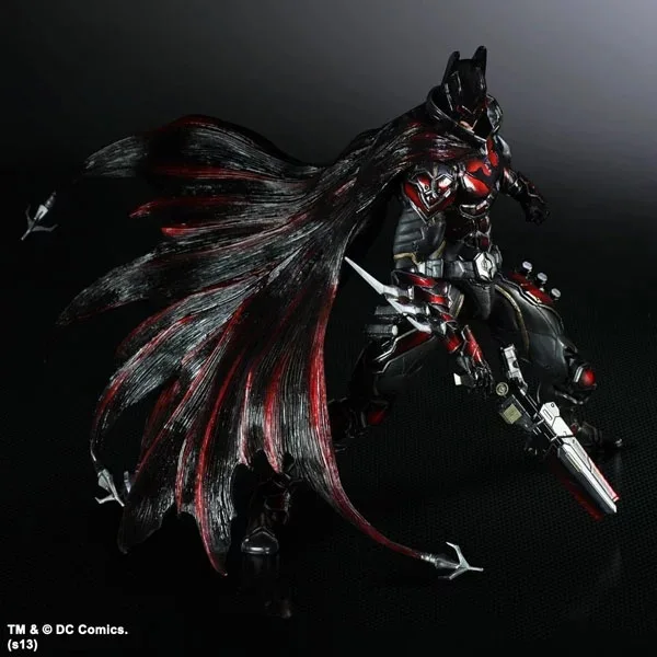 28 см Темный рыцарь rise batman limited красный черный играть фигурка ПВХ игрушки коллекция аниме мультфильм модель игрушки коллекционные