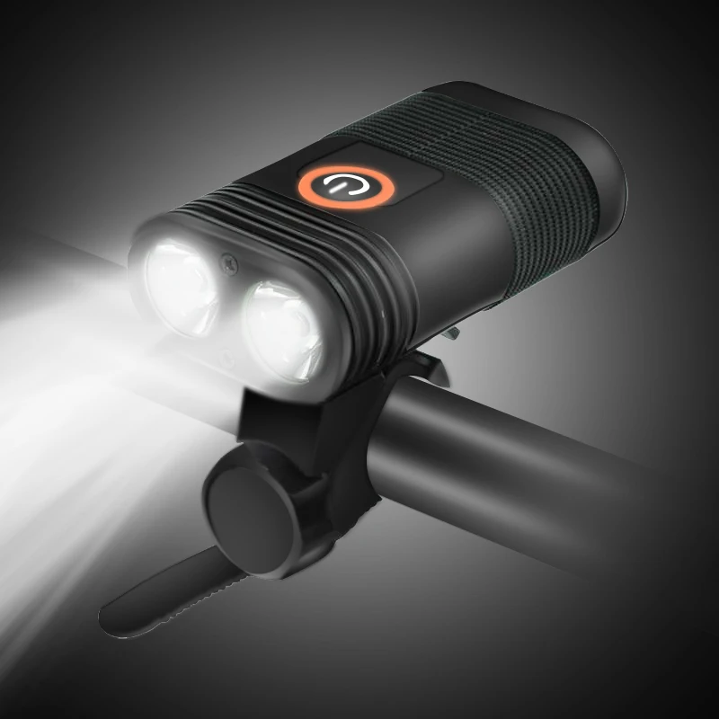 WasaFire Waterproof 2*T6 LED Bicycle Front Lights Cycling Headlamp USB