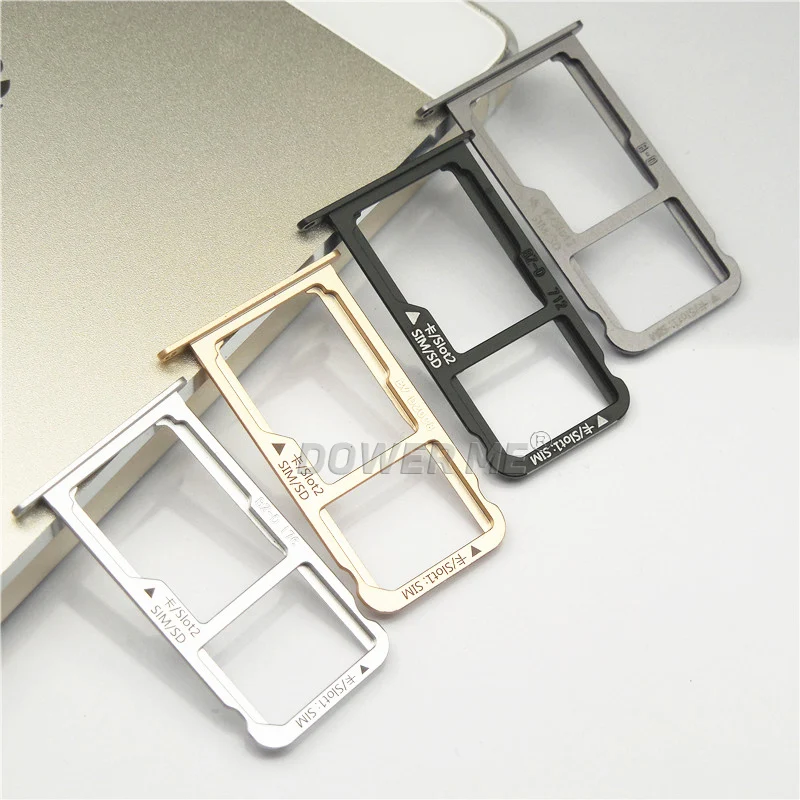 Dower Me Nano Sim Card SIM Tray +Micro SD Card Holder Adapter For Huawei Mate 9 Replacement
