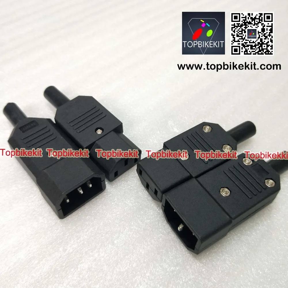 Top 4PCS Power connector Prong IEC 320 C14 Power 2 Males+2 Females Inlet Plug Connector 10A / 250V AC for ebike battery and charger 4 Top 4PCS Power connector Prong IEC 320 C14 Power 2 Males+2 Females Inlet Plug Connector 10A / 250V AC for ebike battery and charger 4