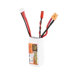 ZOP Мощность 11,1 В 750 мАч 75C 3 S 1 P Lipo Батарея JST XT30 Plug Перезаряжаемые для RC гоночный drone вертолета лодки автомобиля Модель