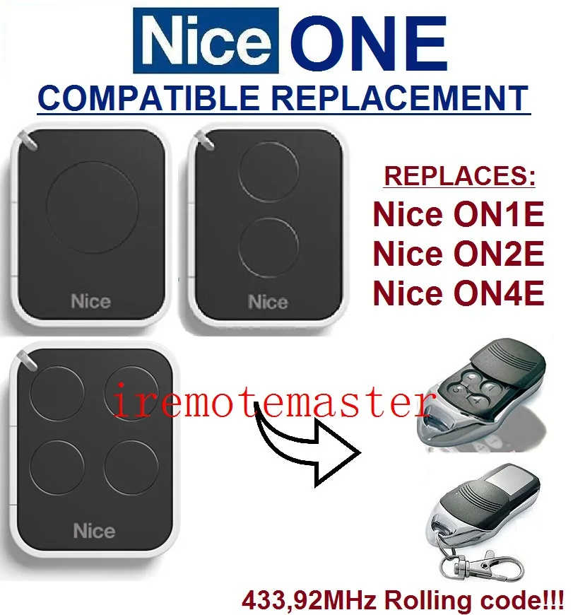 

compatible remote 433,92MHZ Rolling code top quality