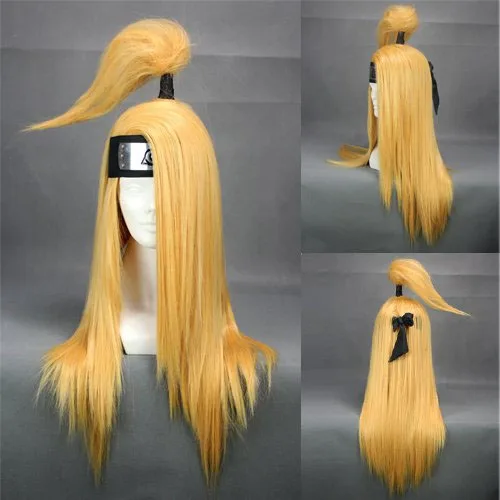 hot anime naruto akatsuki deidara 26 straight blonde wig cosplay costume accessory halloween party toy gift - Size 26 Halloween Costumes hot anime naruto akatsuki deidara 26 straight blonde wig cosplay costume accessory halloween party toy gift - Size 26 Halloween Costumes