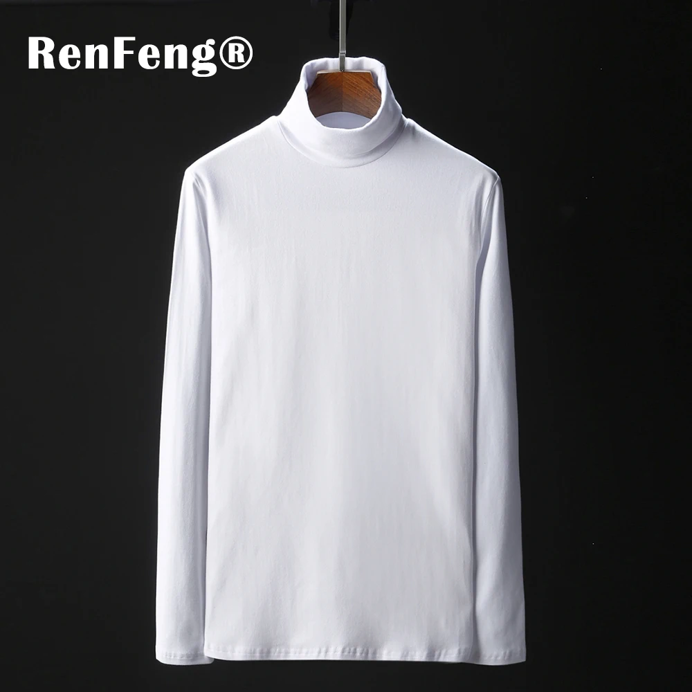 Under shirt England Style turtleneck men's Sweters gentleman winter Slim Pullover Warm shirt Cotton T-shirts thermal underwear (2)