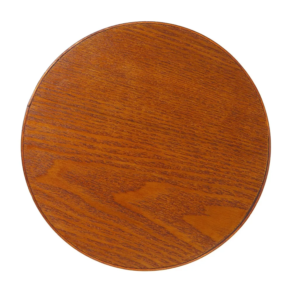 1Pc 21cm/24cm/27cm Natural Wooden Round Plate Tea Tray Fruit Food Bakery Serving Trays Dishes Platter Kitchen Supplies New