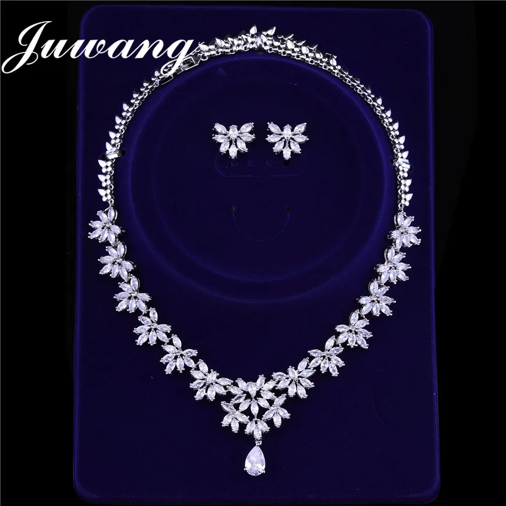 JUWANG бренд 2018 Романтический комплект ювелирных изделий для женщин невесты цветок дизайн CZ свадебные комплекты ювелирных изделий Модные укр... JUWANG бренд 2018 Романтический комплект ювелирных изделий для женщин невесты цветок дизайн CZ свадебные комплекты ювелирных изделий Модные укр...