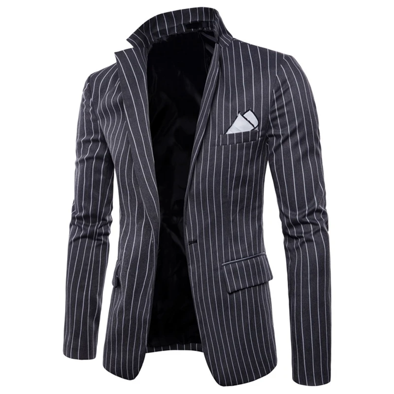 Мужской модный брендовый блейзер в британском стиле, повседневный приталенный пиджак, мужские блейзеры, мужское пальто Terno Masculino размера плюс 4XL