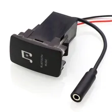 Car Bluetooth Music Adapter Module Panel Installation AUX Output Use for TOYOTA,Camry,Corolla,Yaris,RAV4,Reiz,Land Cruiser ethical land use