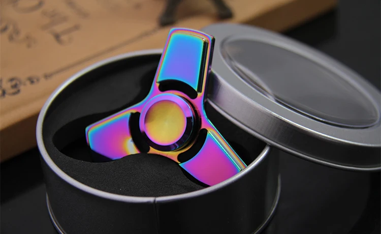 Трилистник гироскоп ручной Спиннер Tri-spinner Fidget Spinner игрушка цветной металлический EDC Fidget spinner Для аутизма и СДВГ Дети/взрослые игрушки