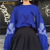 2022 New Fashion Autumn Woman Clothes Embroidery Dragon Women's Sweatshirt Top Long Sleeve O-neck Pullovers Tops Women XZ527 ► Photo 1/6
